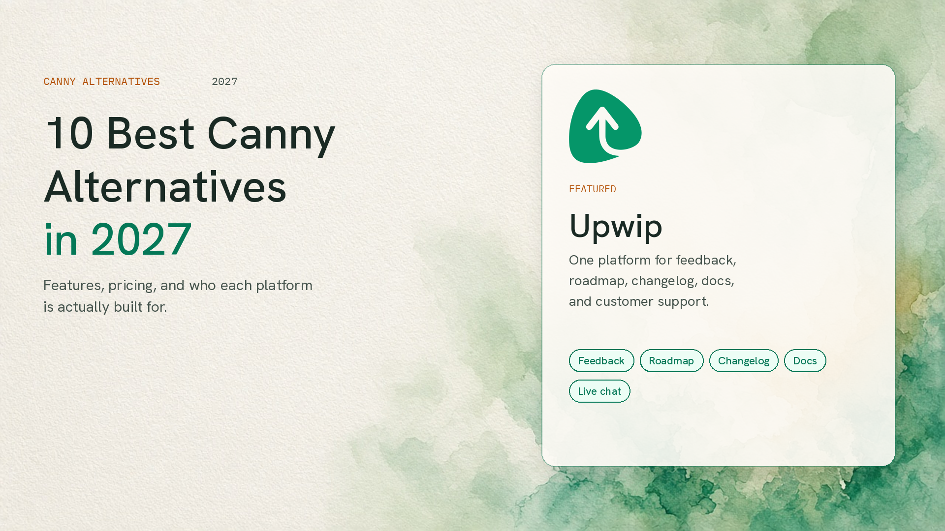 10 Best Canny Alternatives in 2027: Features, Pricing & Comparison